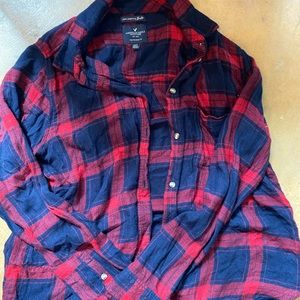 AE Boyfriend fit flannel style button down
